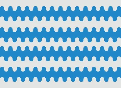 Design background zigzag wave blue ocean unique abstract Stock Illustration