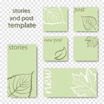 Design backgrounds for social media banner. Set of instagram post frame Stock Illustration