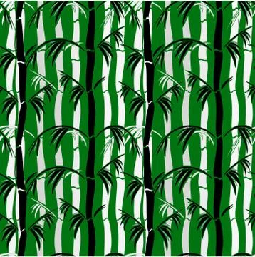 Design of bamboo seamless pattern vector graphic Stock Illustration