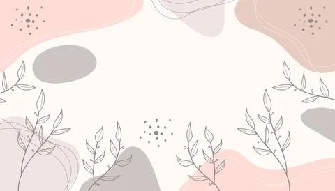 Design banner Spring background with tropical plants.Vector illustration Stock Illustration