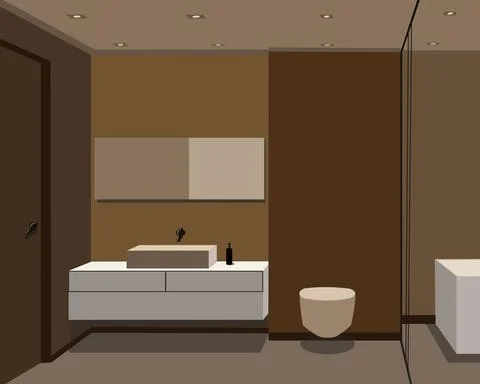 Design bathroom Stock-Illustration