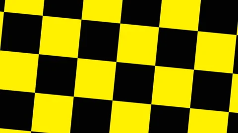 Design Black and Yellow Checkered rotating. Stock Footage 101844497