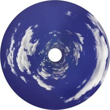 Design for Blank White Printable Surface CD or DVD. Disc Isolated path. Stock Photos