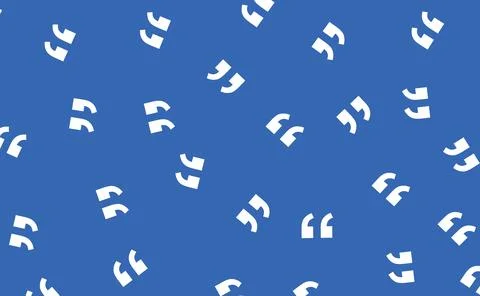 Design blue background quotation mark unique abstract Stock Illustration