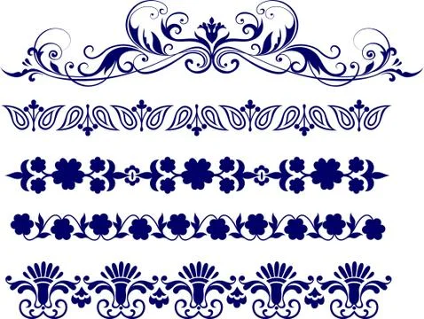 Design border Laser cut cnc panel design for metal, wooden room divider. Stock Illustration
