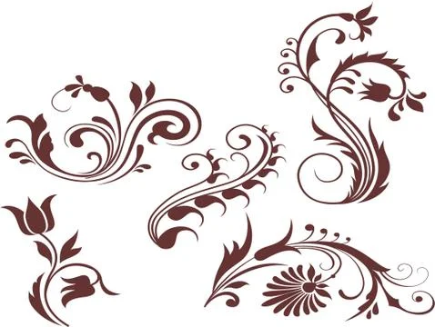Design border Laser cut cnc panel design for metal, wooden room divider. Stock Illustration