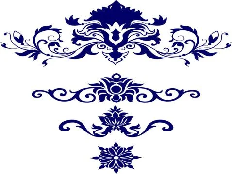 Design border Laser cut cnc panel design for metal, wooden room divider. Stock Illustration