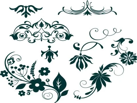 Design border Laser cut cnc panel design for metal, wooden room divider. Stock Illustration