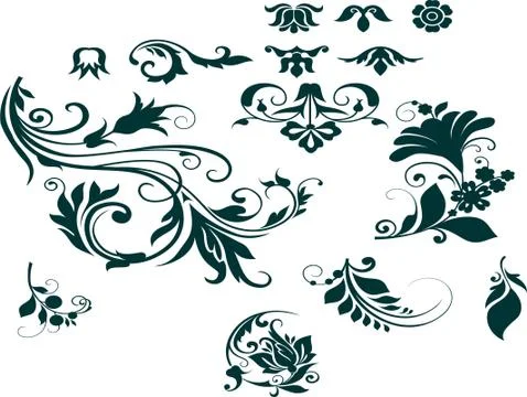 Design border Laser cut cnc panel design for metal, wooden room divider. Illustrazione stock