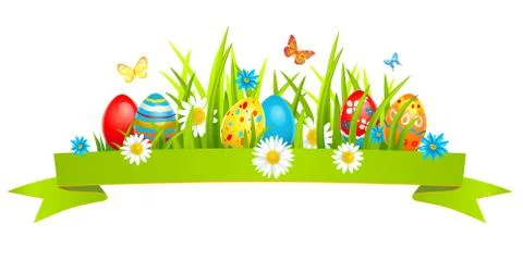 Design Bright easter card Stock Illustration