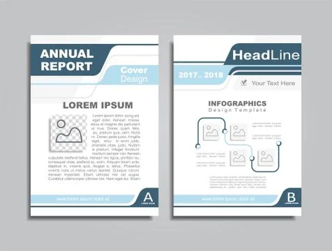 Design brochure layout with place for your text. Vector illustration. Stock Illustration