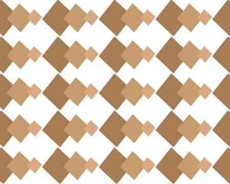 The design of brown diamonds on a white background Stock Illustration