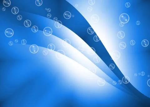 Design bubbles abstract and soft blue background Stock-Illustration