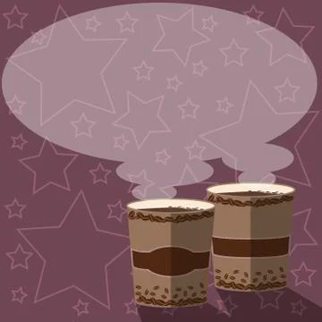 Design business concept Empty copy space modern abstract background Two To Go イラスト素材