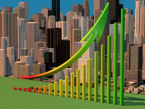 Design of business financial graphic Stock-Illustration