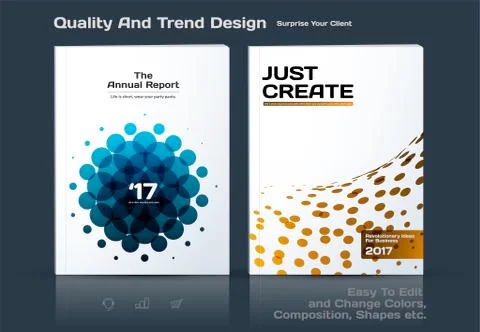 Design of business vector template, abstract brochure Stock-Illustration