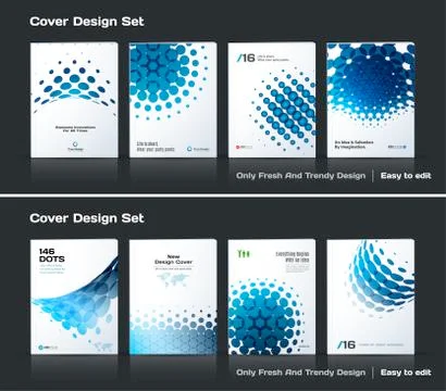 Design of business vector template, abstract brochure Stock Illustration