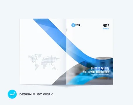 Design of business vector template, brochure, abstract annual report, Stock Illustration
