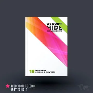 Design of business vector template, brochure, abstract annual report, Stock-Illustration