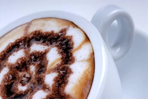 Design on cappuccino 写真素材