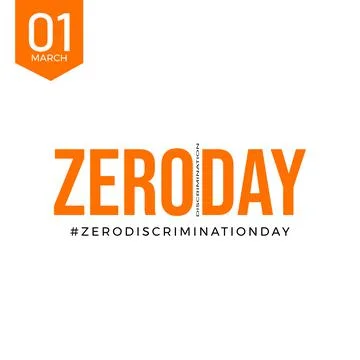 A design for celebrating zero discrimination day, march 1st. vector Stock Illustration