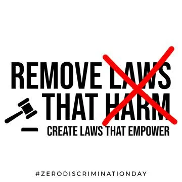 A design for celebrating zero discrimination day, march 1st. vector Stock Illustration