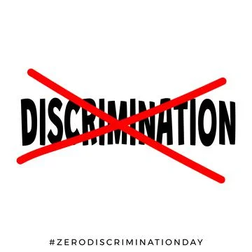 A design for celebrating zero discrimination day, march 1st. vector illustrat Stock Illustration
