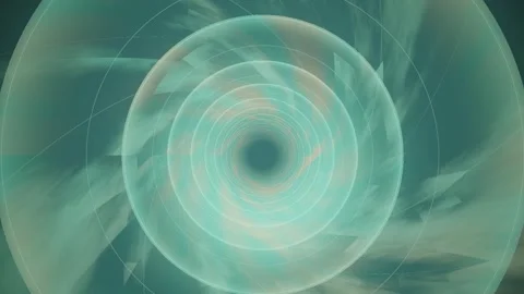 Design of a circular pattern in teal shades with swirling elements Stock Footage 337389711