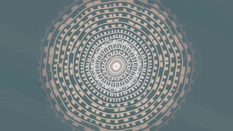 Design with circular patterns in light and dark colors Stock Footage 337379167