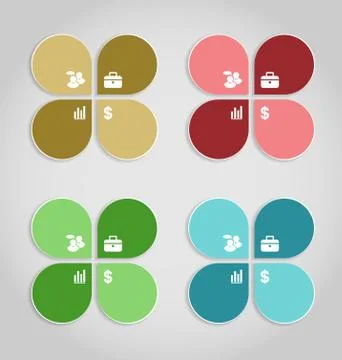 Design clean paper banners template, graphic or website layout Stock Illustration