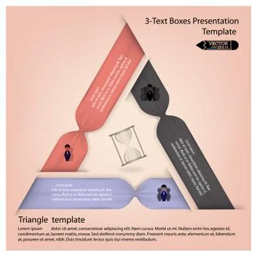 Design clean  triangle banners Illustrazione stock