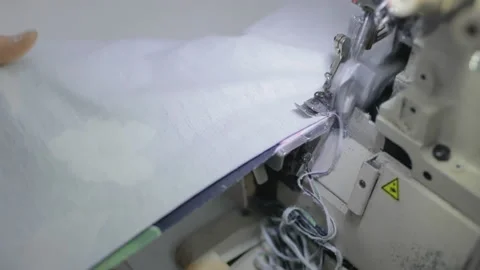 Design, Close-up hands of profession female seamstress, tailor cutting clothing Stock Footage 155647738