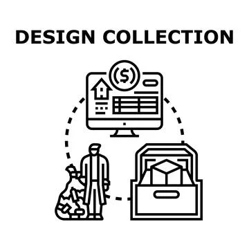 Design collection concept vector illustrating creative process イラスト素材