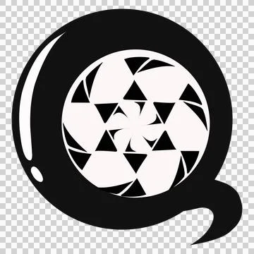 The design of a combination of the letter Q and football is suitable for ic.. Stock Illustration