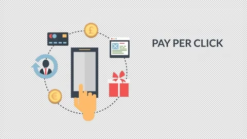 Design Concept Pay Per Click Stock Footage 221383904