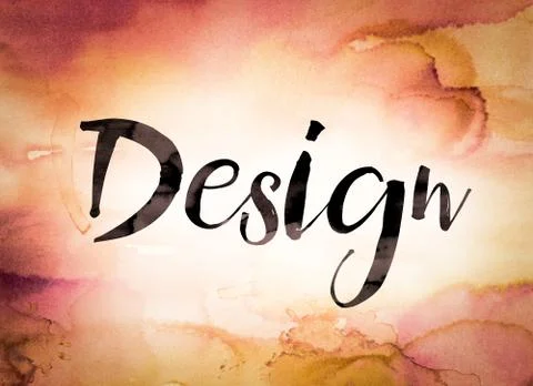 Design Concept Watercolor Theme Stock Illustration