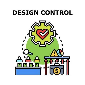 Design control engineering process quality assurance management Stock Illustration