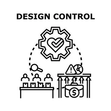 Design control engineering process quality assurance management Stock Illustration