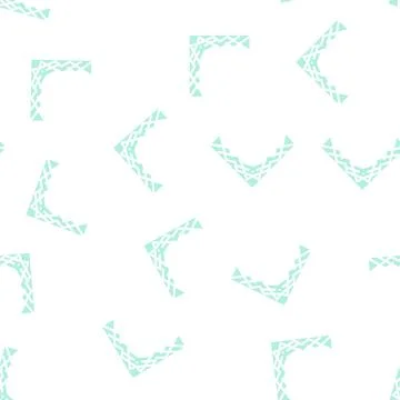 Design corner glyph vector seamless pattern flat Stock Illustration