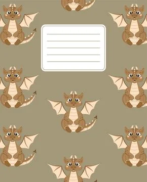 Design of covers for notebooks, planners with the image of a sitting surpri.. Stock Illustration