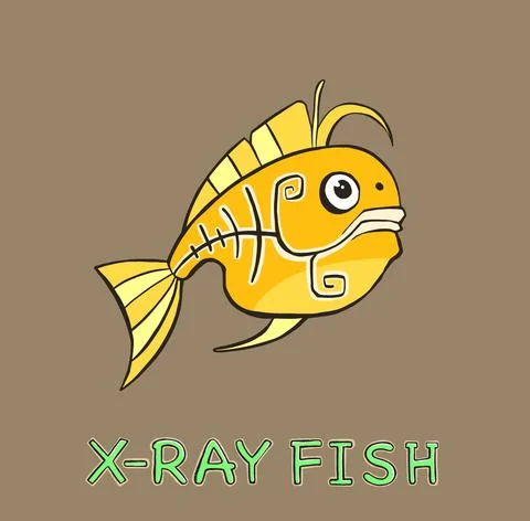 Design Cute Fish. small icon for stock. Stock Illustration