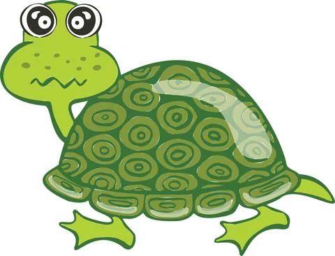 Design Cute Little Turtle. small icon for stock. High quality illustration Stock Illustration