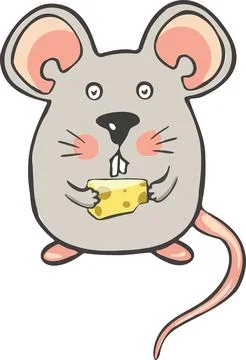 Design Cute mouse. small icon for stock. Stock Illustration