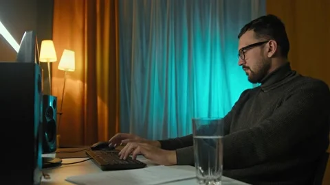 Design developer, programmer man talking phone about coding mobile app prototype Stock Footage 169447860