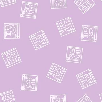 Design development and car appearance line seamless pattern Illustrazione stock