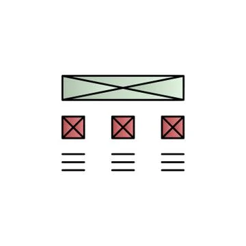 Design, development, grid color gradient vector icon 스톡 일러스트