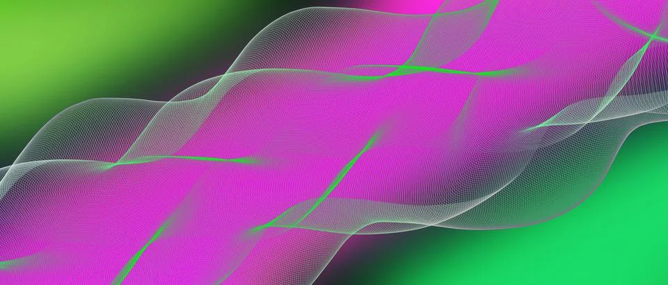 Design of diagonal lines in the form of wave on gradient-colored background Stock Illustration