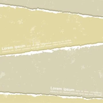 Design with different torn papers. Vector Stock Illustration