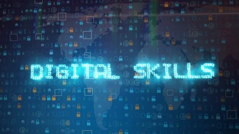 Design with digital technology concept Stock Footage 104154155