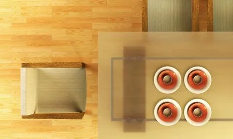 Design of the dining room Illustrazione stock